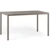 Image de NARDI table rectangulaire pour extérieur PIAVE 140x80 cm (Gris tourterelle - Plateau stratifi Pieds en aluminium peint)