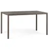 Image de NARDI table rectangulaire pour extérieur PIAVE 140x80 cm (Tabac - Plateau stratifi Pieds en aluminium peint)