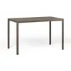 Image de NARDI table rectangulaire pour extérieur PIAVE 120x70 cm (Tabac - Plateau stratifi Pieds en aluminium peint)