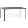 Image de NARDI table rectangulaire pour extérieur PIAVE 160X90 cm (Tabac - Plateau stratifi Pieds en aluminium peint)
