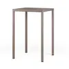 Image de NARDI table carré pour extérieur PIAVE 70 HIGH cm (Gris tourterelle - Plateau stratifi Pieds en aluminium peint)