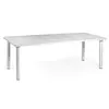 Image de NARDI table pour extérieur extensible LIBECCIO (Blanc - Plateau en DurelTOP / Pieds en aluminium verni)