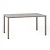 Image de NARDI table rectangulaire pour extérieur CUBE 140x80 cm (Gris tourterelle - Plateau en DurelTOP / Pieds en aluminium verni)
