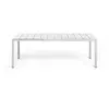 Image de NARDI table pour extérieur RIO ALU 140 EXTENSIBLE GARDEN COLLECTION (Blanc - Aluminium verni)