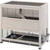 Image de FERPLAST Clapier en bois de pin nordique 108 x 59 x H 1025 cm - COTTAGE
