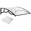 Image de Auvent - ART PLAST - PE100120T - Polycarbonate alvéolé 4 mm - Transparent - Bras polypropylène recyclé