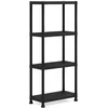 Image de Etagère modulable KETER - Noir - 60 x 30 x 135 cm - 4 tablettes résistantes à lhumidité