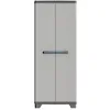 Image de Armoire De Rangement Haute Keter Linear - Noir / Gris - 68 X 39 X 173 Cm - 3 Étageres Réglables - Cadenassable