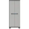 Image de Armoire de rangement haute KETER LINEAR - Noir / Gris - 68 x 39 x 173 cm - 3 étagères réglables - Cadenassable