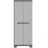 Image de Armoire rangement haute keter linear plastique noir gris 68 x 39 x 173 cm ABM9724000061602