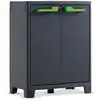 Image de Armoire De Rangement Basse Moby Gris Graphite 100 Cm Keter