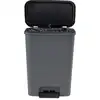 Image de Poubelle A Pédale - Compatta - 50 L - Gris Anthracite - Polypropylene