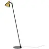 Image de ROTALIANA lampadaire LUXY H0 GLAM (Diffuseur doré brillant, base noire métallisée - Verre)