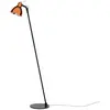 Image de ROTALIANA lampadaire LUXY H0 GLAM (Diffuseur en cuivre poli, base noire métallisée - Verre)