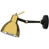 Image de ROTALIANA lampe murale applique ou au plafond LUXY H0 GLAM (Diffuseur dorrillant, base noire mllis Diffusore oro, struttura e base in nickel - Verre)