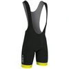 Image de Cuissard court à bretelle Gist Coolmax noir/jaune fluo- 2XL