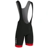 Image de Cuissard court à bretelle Gist Flow Coolmax noir/rouge- S
