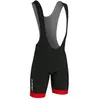 Image de Cuissard court à bretelle Gist Flow Coolmax noir/rouge- L