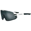 Image de Lunettes soleil vélo Gist Next photochromique 100 % UV monture blanc
