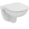 Image de Ideal standard Abattant sans frein de chute pour cuvette suspendue KHEOPS 48X37 version courte blanc Réf T679801