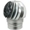 Image de Aspire-fumées rotatif pied rond en tôle galvanisée 12 cm conduit de cheminée