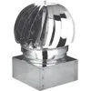 Image de Aspire-fumées rotatif pied galvanisé carré 32 x 32 cm conduit de cheminée