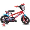 Image de Vélo Enfant - 12 Pouces - 3 ans - Spider-Man - Roulettes stabilisatrices - Rouge