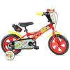 Image de Vélo Enfant - 12 Pouces - 3 ans - Mickey Mouse - Roulettes stabilisatrices - Rouge