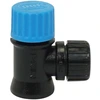 Image de Gonfleur CO² débit réglable valve Presta/Schrader noir & bleu