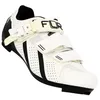 Image de Chaussures route 2 bandes auto agrippantes + clic FLR Pro F11 - blanc - 43 - Homme - Cycle - Vélo sur route