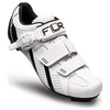 Image de Chaussures vélo de route FLR Pro F15 cuir microfibres blanc sangles v