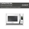 Image de Micro-ondes Pose Libre 20l Candy 700w 43.6cm, Auc8016361919099