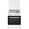 Image de Cuisinière gaz 63l 4 feux blanc rosieres - RGG663CSW/E