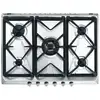 Image de Smeg srv576gh5 plaque acier inoxydable int ©gr © 75 cm gaz 5 zone(s)