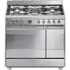 Image de Smeg - cuisinière 90cm gaz 70l 5 feux inox scb92mx8 - SCB92MX8