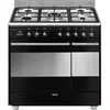 Image de Smeg Concert Scb92mn8 Four Et Cuisinière Electrique Gaz Noir