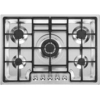 Image de Smeg Classic Pgf75-4 Plaque Acier Inoxydable Intégré 72 Cm Gaz 5 Zone(s)