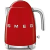 Image de Bouilloire SMEG 50s Style KLF03RDEU - Rouge - 1.7L - 2400W - Anti-calcaire et Maintien au chaud