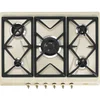 Image de Smeg Coloniale Srv876pogh Plaque Crème Intégré 68.5 Cm Gaz 5 Zone(s)