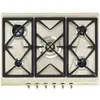 Image de Table de cuisson à gaz encastrable 5 feux smeg srv876pogh crème