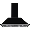 Image de Smeg Kt100ble Hotte Montée Au Mur Noir 787 M³/h