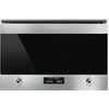 Image de Smeg Mp322x1 Micro-onde Noir, Acier Inoxydable Micro-onde Combiné Intégré 22 L 850 W