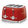 Image de Smeg - grille-pains 4 fentes 950w rouge tsf03rdeu - années 50 TSF03RDEU