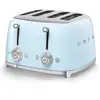 Image de Smeg - grille-pain 4 fentes 950w bleu azur tsf03pbeu - années 50 TSF03PBEU