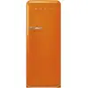 Image de Smeg - réfrigérateur 1 porte 60cm 270l d ventilé orange fab28ror5 - années 50