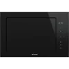 Image de Smeg Fmi625cn Micro-onde Noir Micro-onde Combiné Intégré 25 L 2500 W