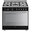 Image de Smeg Concert Cg90n2 Four Et Cuisinière Electrique Gaz Noir