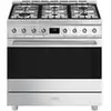 Image de Cuisiniere gaz 90x60 inox 6 foyers four electrique 115 l multifonction 7741553