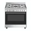 Image de Cuisinière dual fuel Smeg Classica CX90GM inox satinée