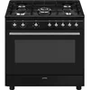 Image de Smeg Concert Cx91gmbl Four Et Cuisinière Electrique Gaz Noir A
